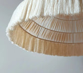 Handmade Macrame Boho light, Tassel Lamp Shade